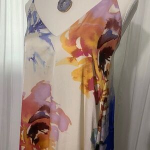 Nicole Miller Maxi Floral Dress With Pockets Size 8